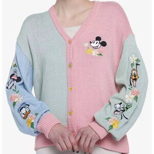 NWOT Disney Mickey Mouse And Friends Spring Pastel Girls Cardigan - L / XL